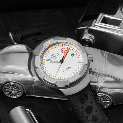 Thorn 42mm Men's Retro Titanium Diver Watch PT5000 Automatic Movement Rubber Strap C3 Luminous 20Bar Water Resistance