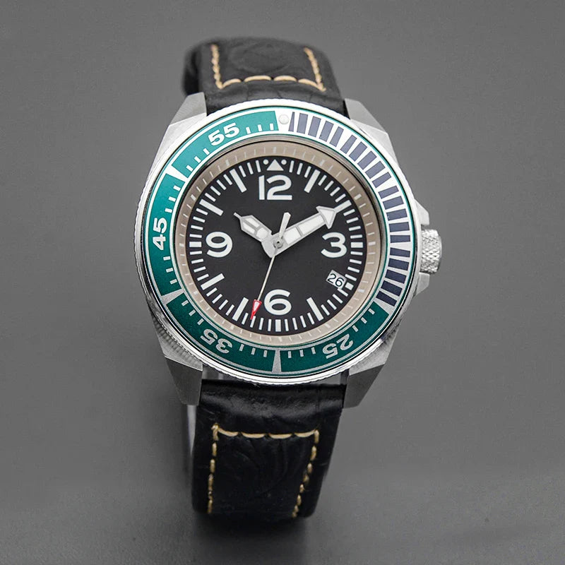 Sterile King Samurai Watch C3 Luminous Sapphire NH35 Automatic Diver 20Bar 43MM