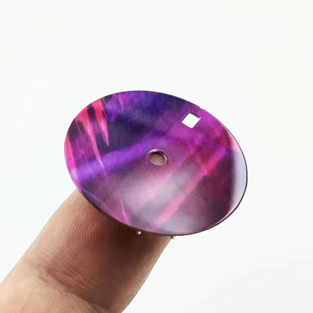 NH35 Dial 28.5mm Enamel Glossy Surface Retro Watch Dial for NH35/NH34 Movement Modification Watch Accessories