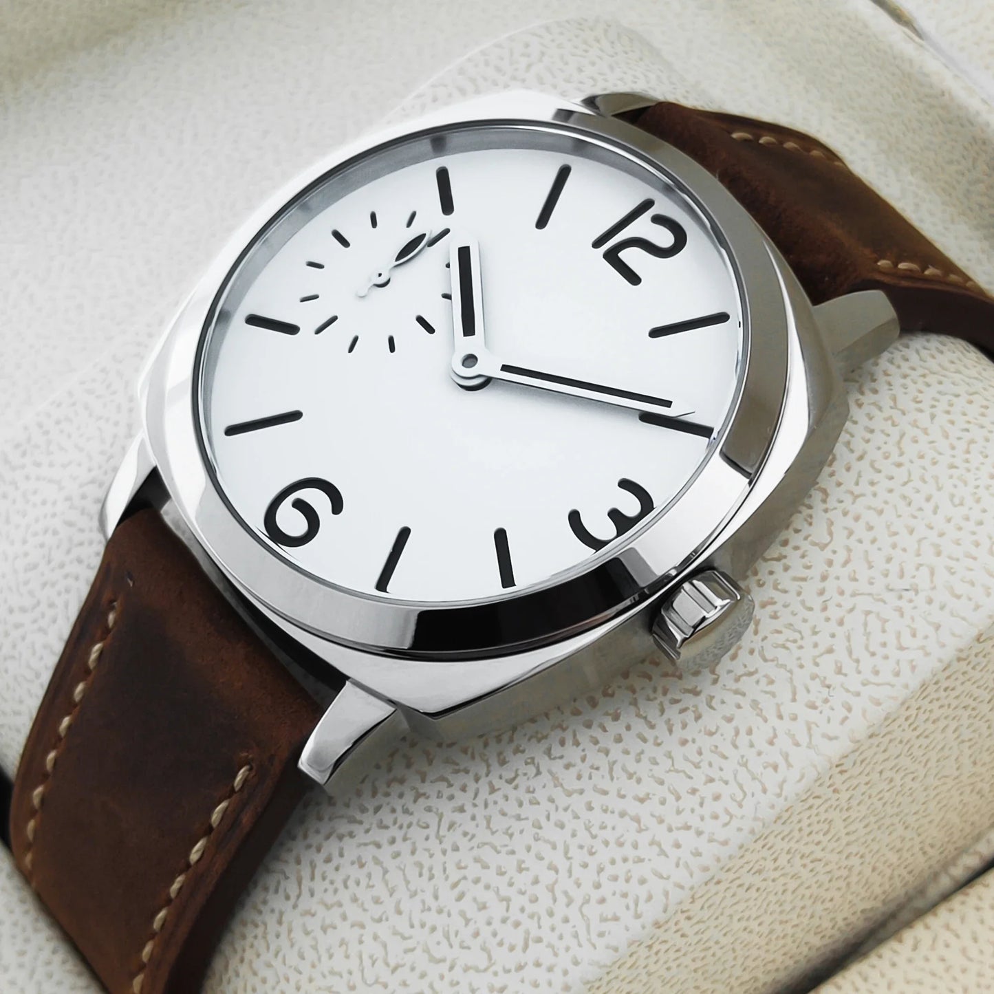 Radiomir Watch 42mm Corgeut 6029 dress st3600 hand winding Sub Second sapphire glass back