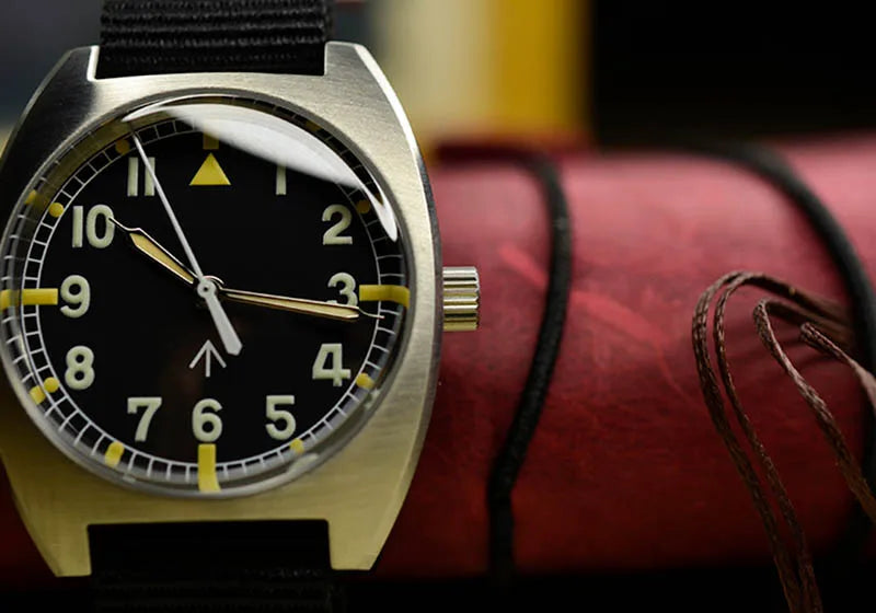 Baltany W10 Military Watch 36mm Calendar Super Luminous Leather Sapphire Stainless Steel NH35 Automatic Mechanical Wristwatches