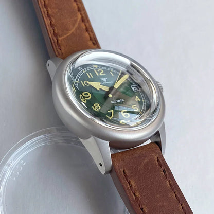 Tandorio 36mm Military Watch TD135B 20Bar NH35 Cream Dial Bouble Bow Sapphire