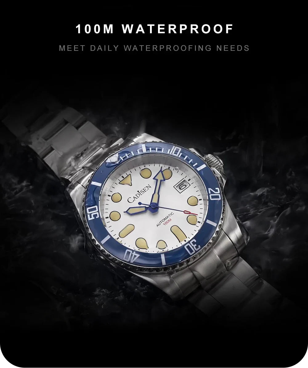 CADISEN C8238 Submariner Diver NH35 Automatic Ceramic Bezel Sapphire 10Bar
