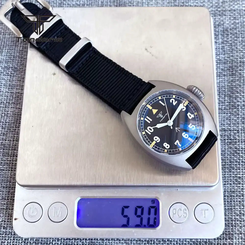 Tandorio Titanium Pilot Identity Crisis TD102T NH35 Automatic Domed AR Sapphire 36mm