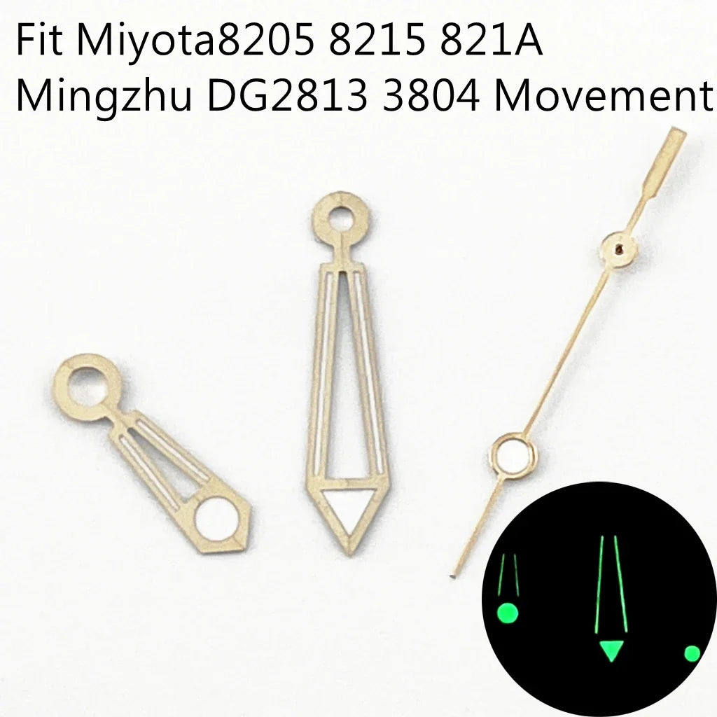 NH35 Watch Hands Green Luminous Fit NH35 NH36 ETA2824 2836 Miyota 8205 8215 N821A Mingzhu DG2813 3804 Movement Watch Accessories