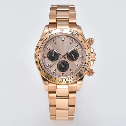 Oumashi Chronograph Automatic  ETA 7750 MOVT custom logo sapphire 40mm Daytona Panda Watch 5Bar