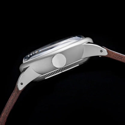 THORN SHY041 NH34 GMT Automatic Watch 36MM Pilot 15Bar Waterproof Half Luminous Dial Sapphire