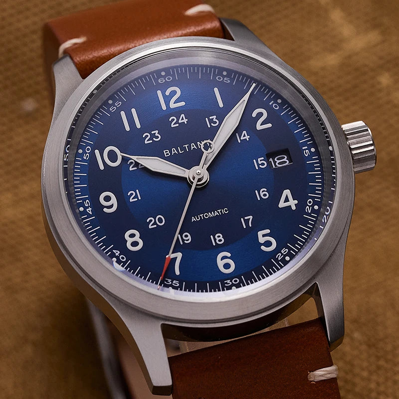 Baltany Field Watch S2049 Customizable 10ATM Waterproof 39mm  NH35 Automatic Ar Sapphire Swiss lume