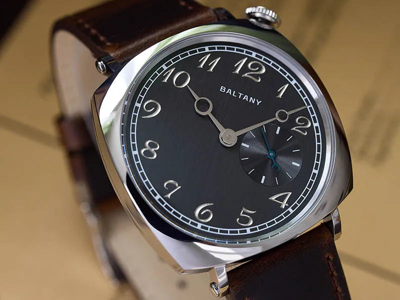 Baltany Quartz 1921 Watches Man S4072 Affordable Reminiscent Wristwatches Sapphire Crystal Sapphire Crystal Square Dress Watch