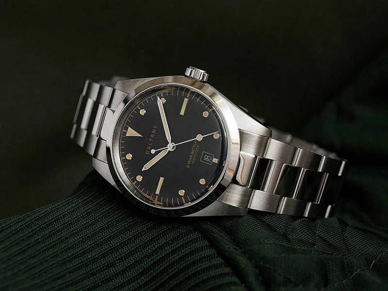 Baltany S4041 Vintage Tribute Quartz Wristwatches Enamel Dial Sapphire Crystal 20ATM Stainless Steel Bracelet Diving watches