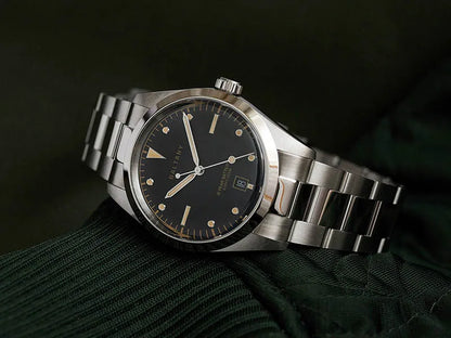 Baltany S4041 Vintage Tribute Quartz Wristwatches Enamel Dial Sapphire Crystal 20ATM Stainless Steel Bracelet Diving watches