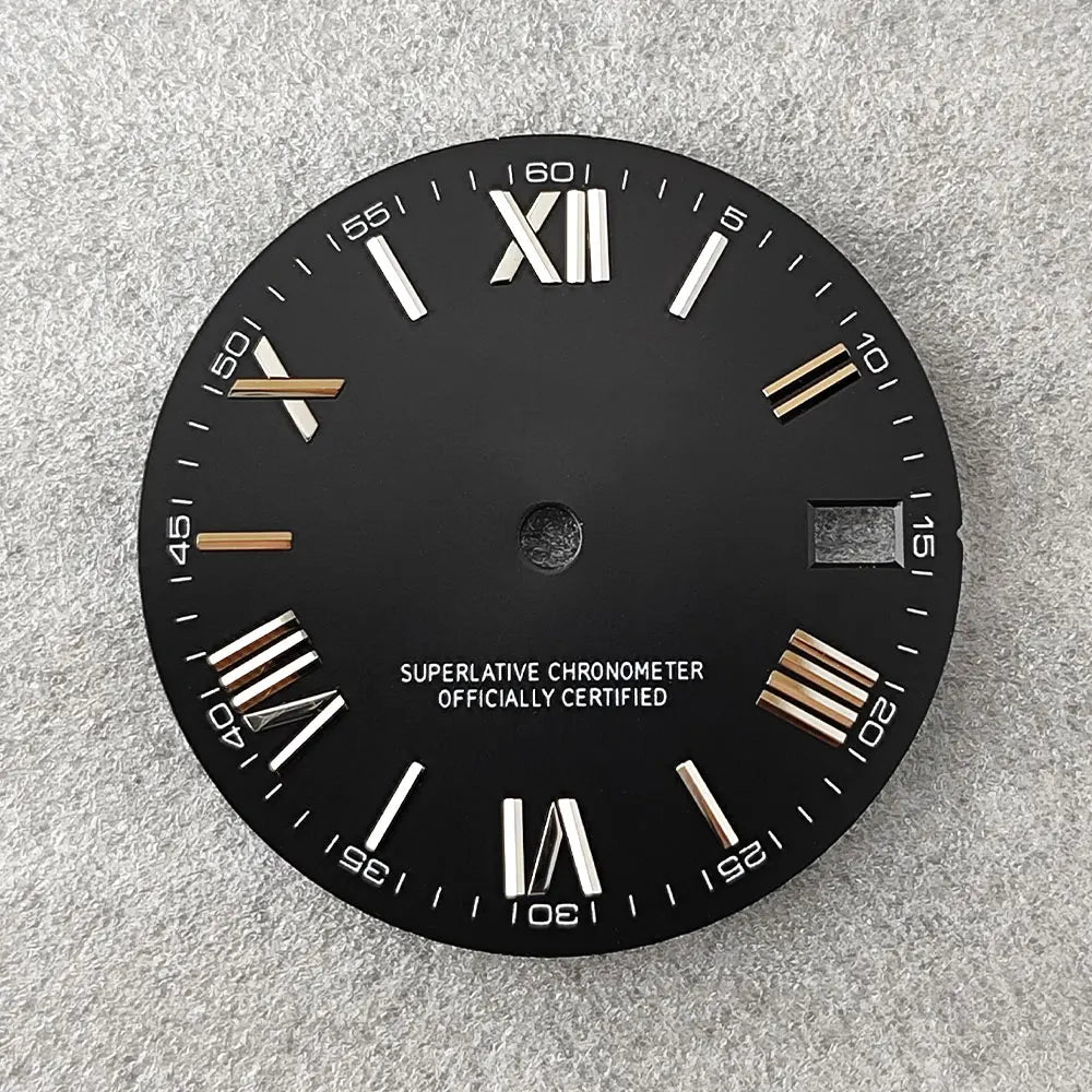 28.5mm NH35 dial Roman dial S Dial Modified Dial for NH35/NH36 Automatic Movement Watch accessories