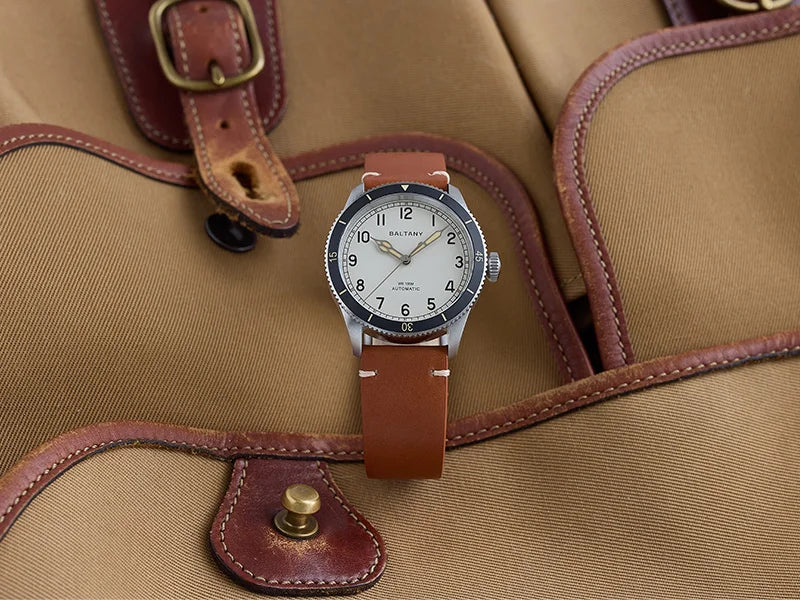 Baltany 38MM Military Watch Men  S2076 NH38 Automation Stainless Steels 100m Waterproof Vintage Khaki Aviation Homage Watch