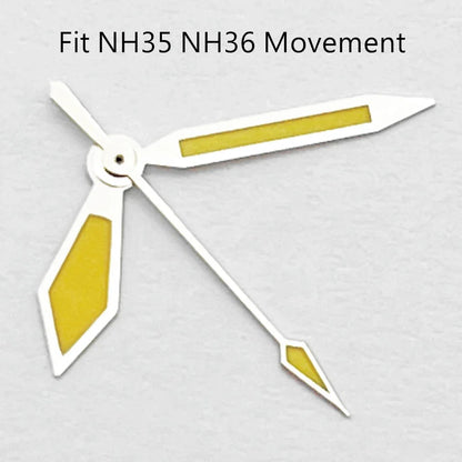 RICHUS NH35 Silver Watch Hands Fit NH35 NH36 PT5000 ETA2836 2824 DG2813 3804 Miyota8215 8205 821A Movement Watch Accessories