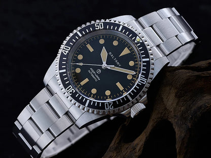 Baltany 39MM Dive Watch Man S3075 MilSubmariner Homage Watch  20Bar Waterproof Stainless Steel Bracelect NH38 Auto Sports Watch