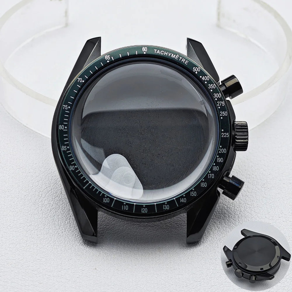 39.7mm Men's watches metal case FIT VK63 movement case watch accessories watch parts Fits 20mm strap Watch Box