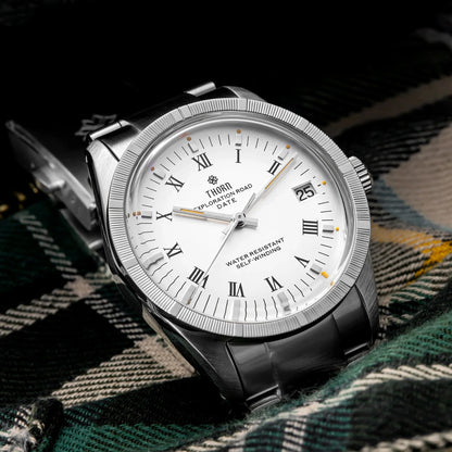 THORN T004 Dress Watcg PT5000 Automatic Domed Sapphire Luminous 10Bar 34MM