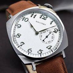 Baltany  Dress Watches Man S4046 1921 Sub-second Homage ST1701 Stainless Steels Classic Square Case Vintage Mechanical Watch