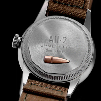 THORN SHY040 A11 Titanium Pilot Watch Military Retro NH35 AR Sapphire Luminous bullet in the back