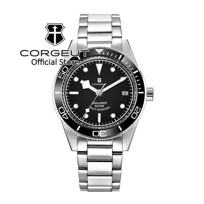 CORGEUT 41mm Submariner Diver Sapphire Ceramic Bezel 10Bar NH35 Automatic Glass Back