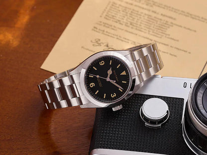 Baltany 36MM 1963 Explorer Watch Man S4066 Sapphire 200M Waterproof Stainless Steel Bracelect Vintage NH38 Auto Dress Watches