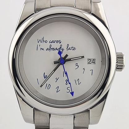 Special Dial Oyster Watch NH35  36mm/39mm Who cares im already late Sapphire Crystal  10bar