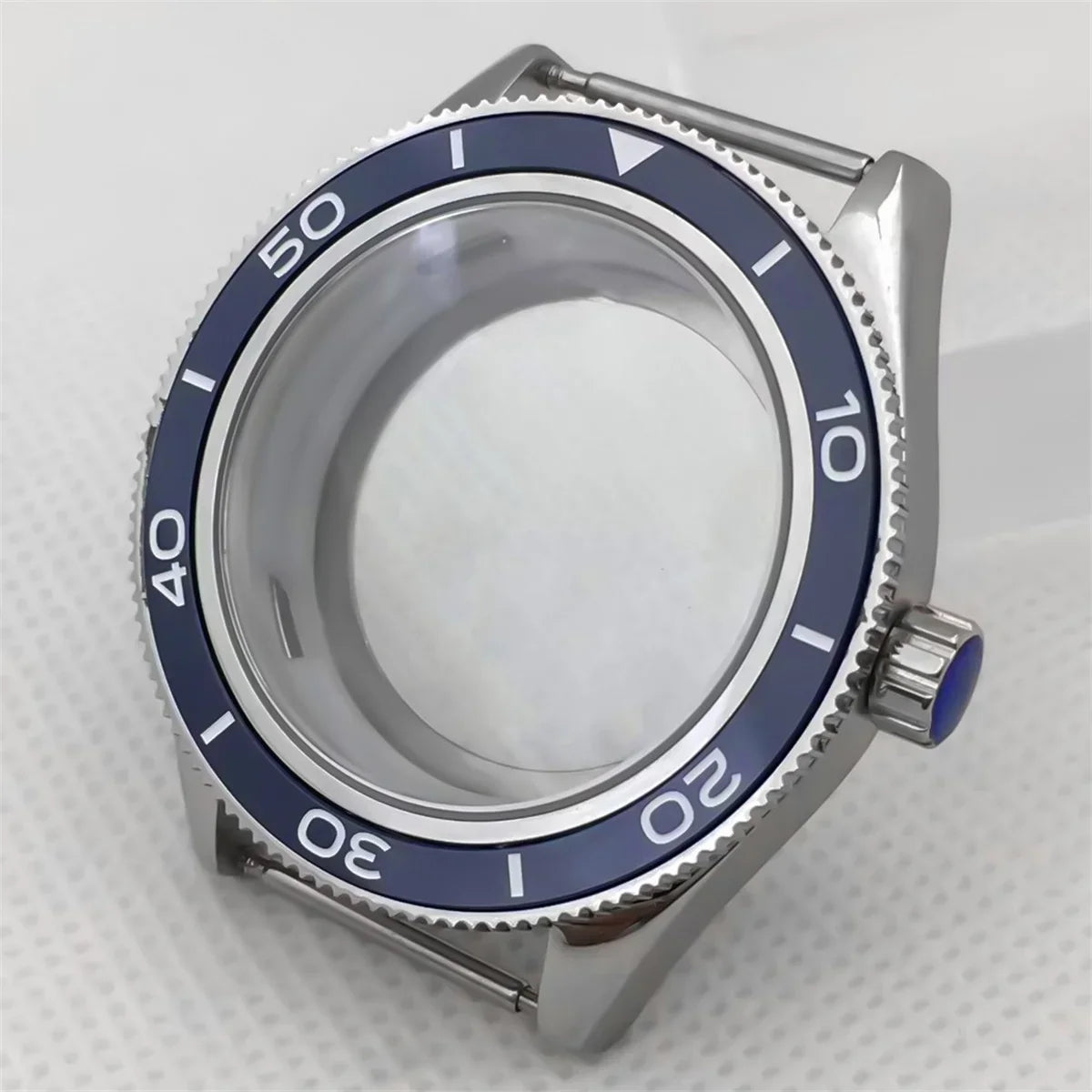 Fifty Fathom Case 41.5mm stainless steel case ceramic bezel sapphire glass with NH35 36 NH34 ETA2824 PT5000 movement watch replacementparts
