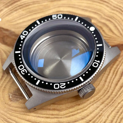 New 41mm 62mas Titanium Watch Case AR Sapphire Glass Fit NH35 NH36 ETA2824 PT5000 Automatic Movement Watch Parts For Japan