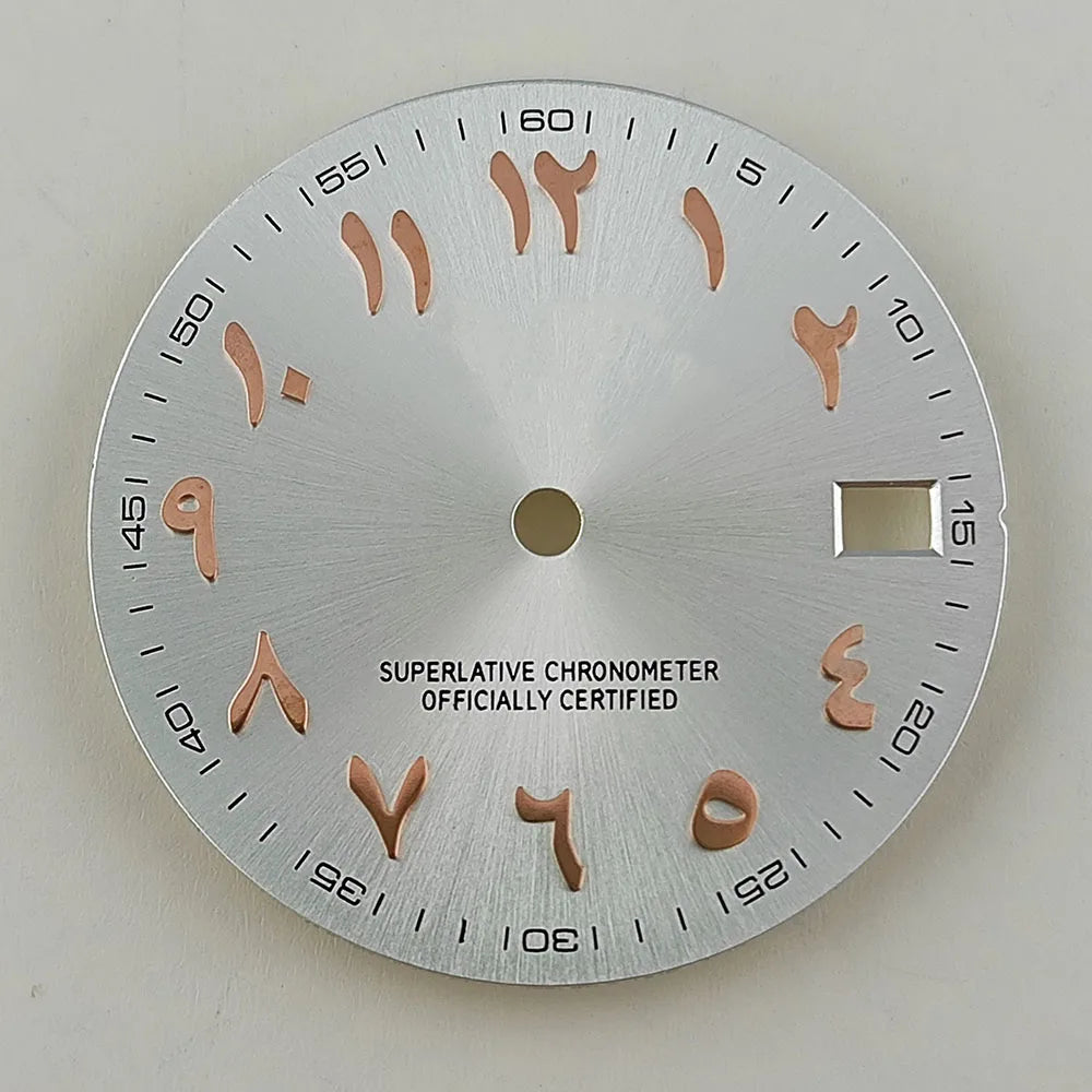 28.5mm watch dial Arabic NH35 dial S dial suitable for NH35 NH36 movement watch accessories repair tool