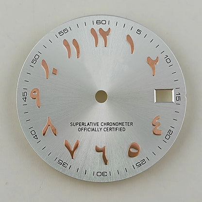 28.5mm watch dial Arabic NH35 dial S dial suitable for NH35 NH36 movement watch accessories repair tool