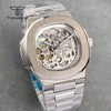 Tandorio Skeleton Nautilus TD306 NH70 40mm Square Watch Sapphire 10Bar