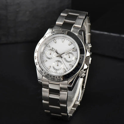 Nologo Daytona VK63 Quartz Watch Sapphire Glass 3ATM 39MM  Luminous Chronograph