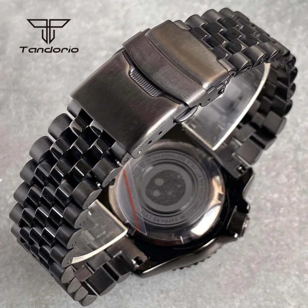 Tandorio TD265B Yachtmaster Pvd Domed Sapphire NH36 41mm Diver Dragon Pattern 20BAR