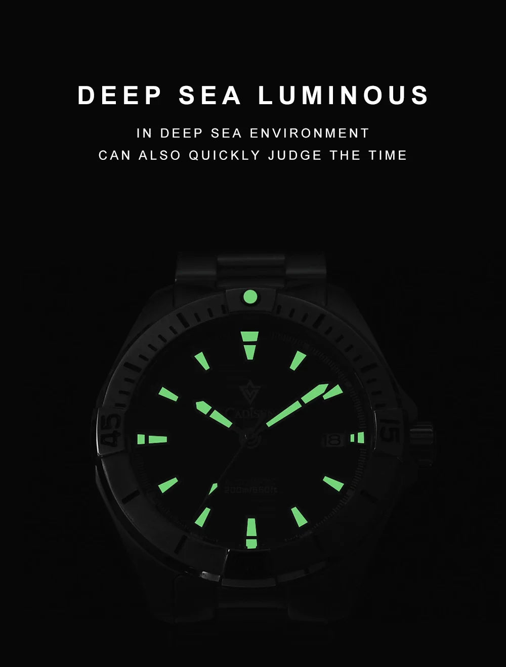 CADISEN C8218 Diver V2 20Bar NH35 Automatic 40MM Sapphire luminous