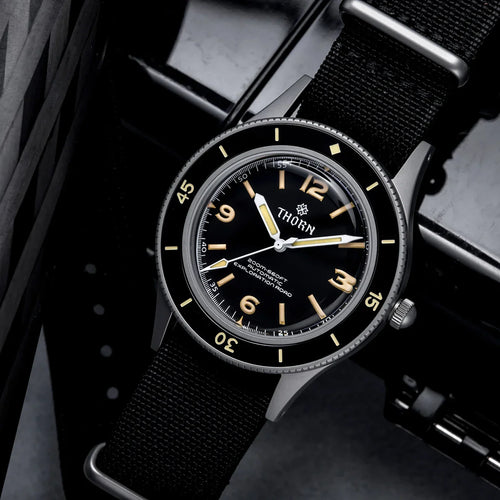 NH35 movt 50 Fathoms Watch THORN SHY033  40MM C3 lume AR Mineral Glass