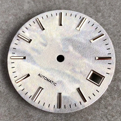 28.5mm Fit N H35 N H36 D iving Irregular DIY Black White Blue Mod Watch Dial Face Watches Accessories Parts Silver Steel Index