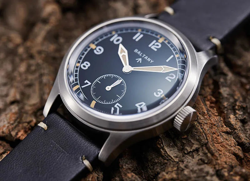 Baltany S2032 D12 Minitary Wristwatches VD78 Sapphire Crystal Swiss Luminou Leather 20ATM Stainless Steel Quartz Vintage Watches