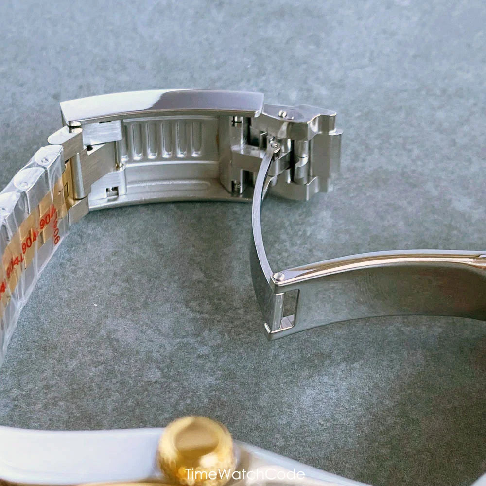 Tandorio Datejust Watch TD146 NH35A Roman Dial Fluted Bezel Sapphire 36/39mm