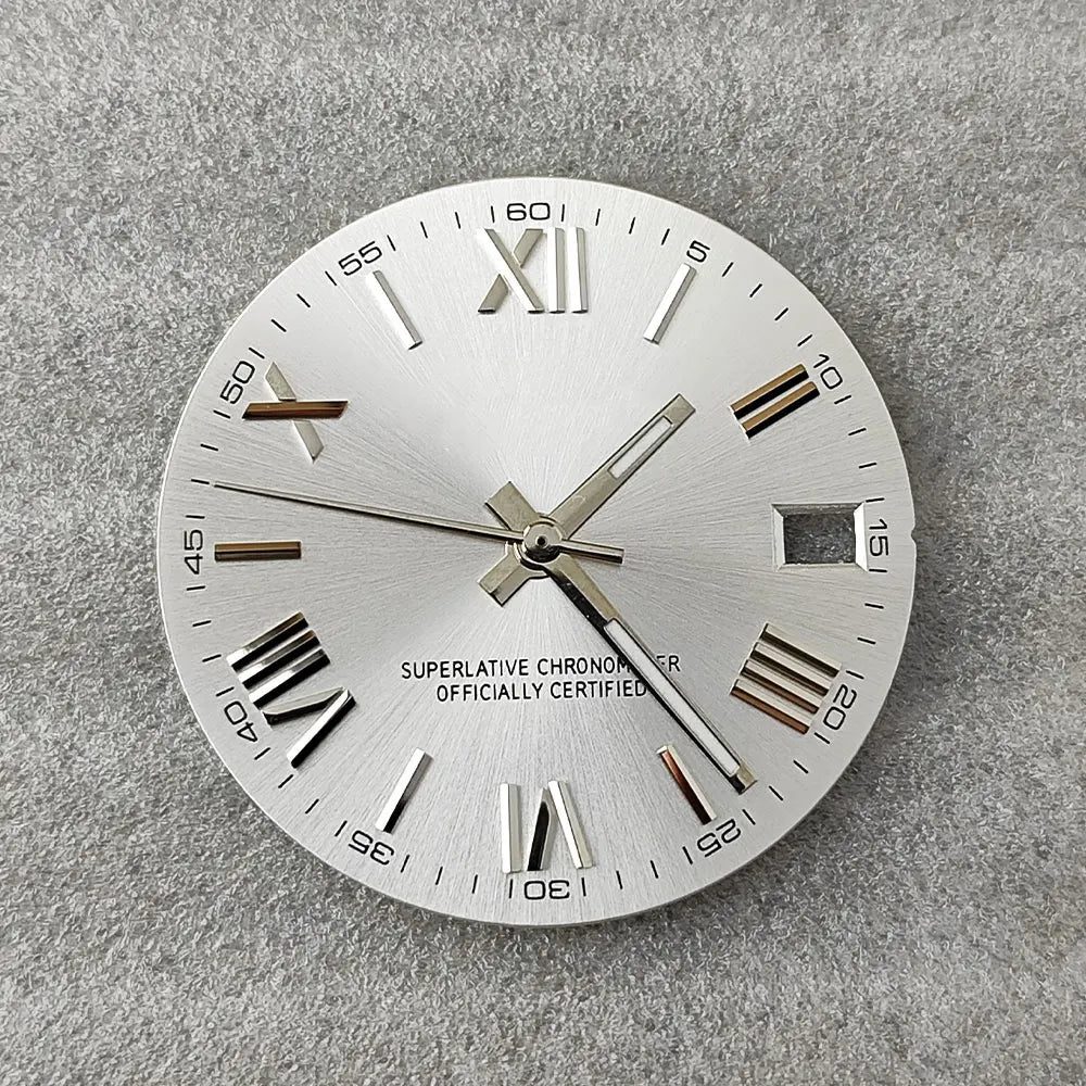 28.5mm NH35 dial Roman dial S Dial Modified Dial for NH35/NH36 Automatic Movement Watch accessories