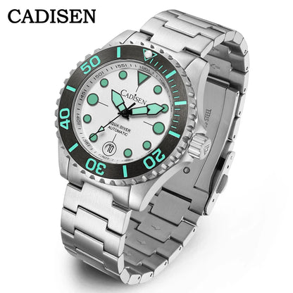 Cadisen C8232 Submariner DIVER  NH35A 100M Waterproof Luminous AR Sapphire 40MM