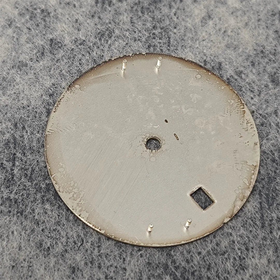 30.5mm Watch Dial DIY Vertical Texture Surface with Date Faces for PP Case Watch Accessories for NH35A / 4R35 Movement