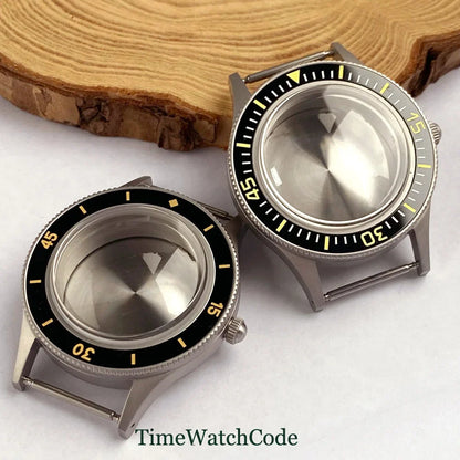 50 FATHOMS Real Bronze Watch Case Fit NH34 NH35 NH36 NH38 NH70 NH72 ETA2824 PT5000 SW200 Bow Sapphire Glass 20BAR Sandblast 40mm