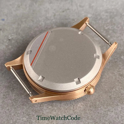 50 FATHOMS Real Bronze Watch Case Fit NH34 NH35 NH36 NH38 NH70 NH72 ETA2824 PT5000 SW200 Bow Sapphire Glass 20BAR Sandblast 40mm