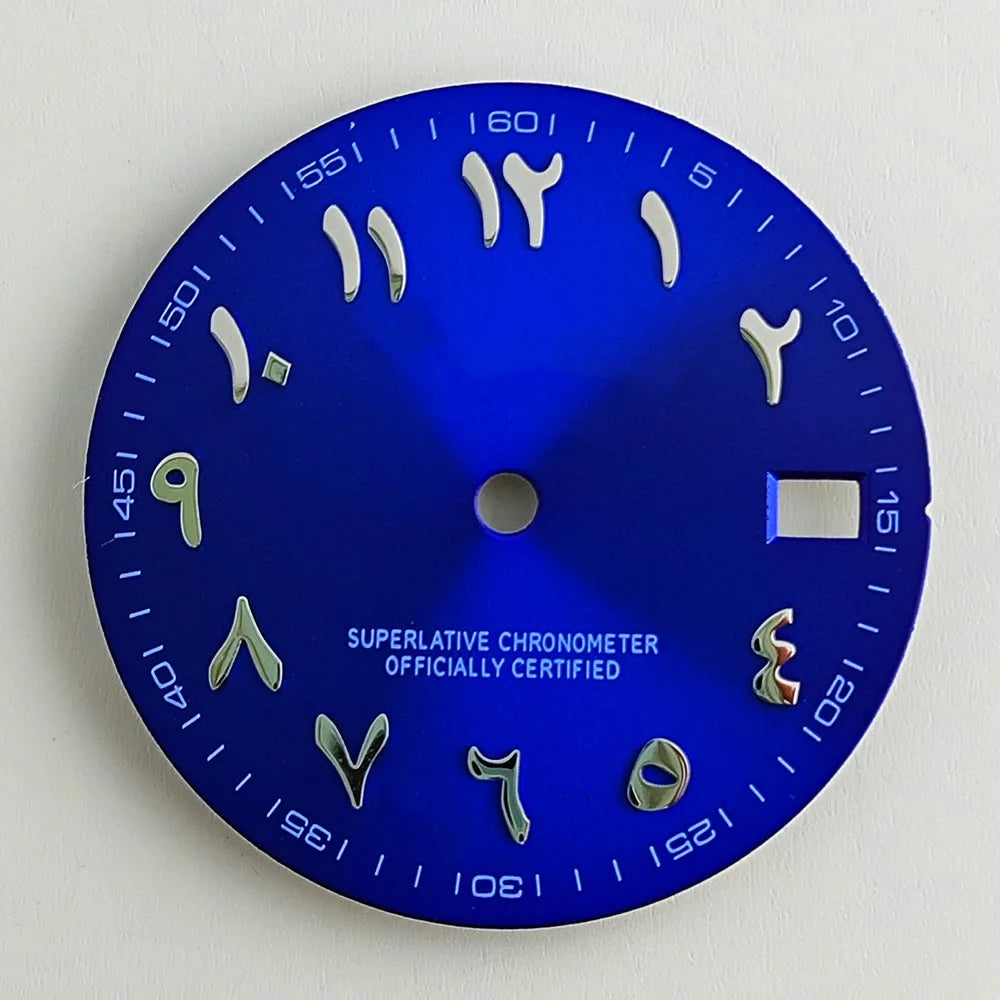 28.5mm watch dial Arabic NH35 dial S dial suitable for NH35 NH36 movement watch accessories repair tool