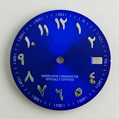 28.5mm watch dial Arabic NH35 dial S dial suitable for NH35 NH36 movement watch accessories repair tool