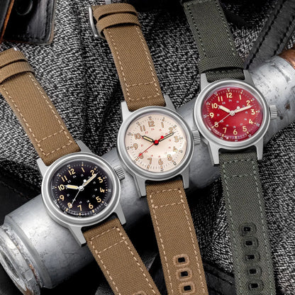 THORN SHY043 36mm  NH35 Automatic Retro Field Military Watch C3 Luminous 10bar