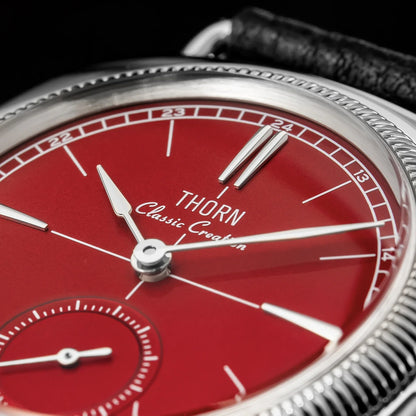 THORN T017 Square pillow-shaped 36mm Pilot couple wristwatch VD78 quartz Double Domed Sapphire 10Bar