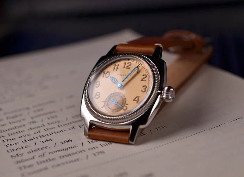 Baltany 1926 Vintage Dress Wristwatches S4036 Square Case Sub Seconds Luminou 20ATM Stainless Steel Automatic Mechanical Watches