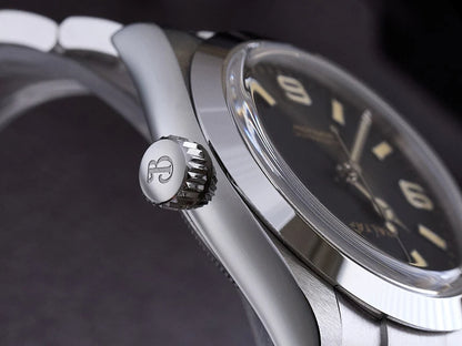 Baltany 36MM Explorer Watch Man S4056 NH38 Automatic Mechanical Watch  Waterproof 20Bar Stainless Steel Bracelet Retro Watches