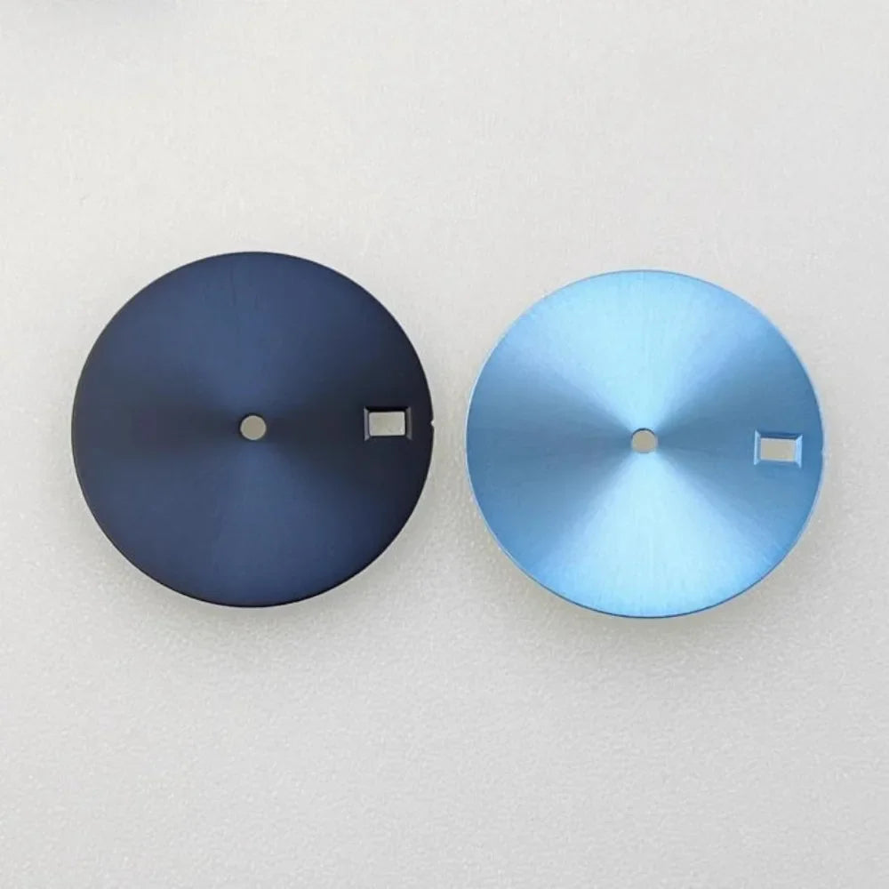 NH35 Dial New DIY 28.5mm Blue Surface with Date Watch Faces Mechanical Watch Modification Accessories for NH35/ NH36 Movement